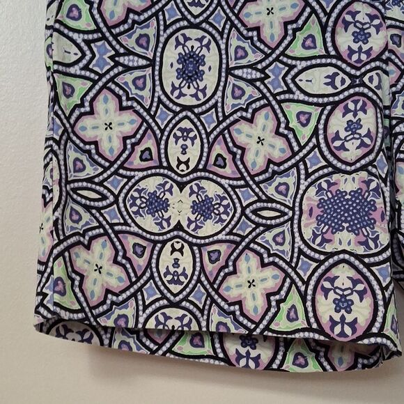 TALBOTS Shorts Womens Size 10 Colorful Whimsical Spring Fun Cotton - Picture 3 of 6